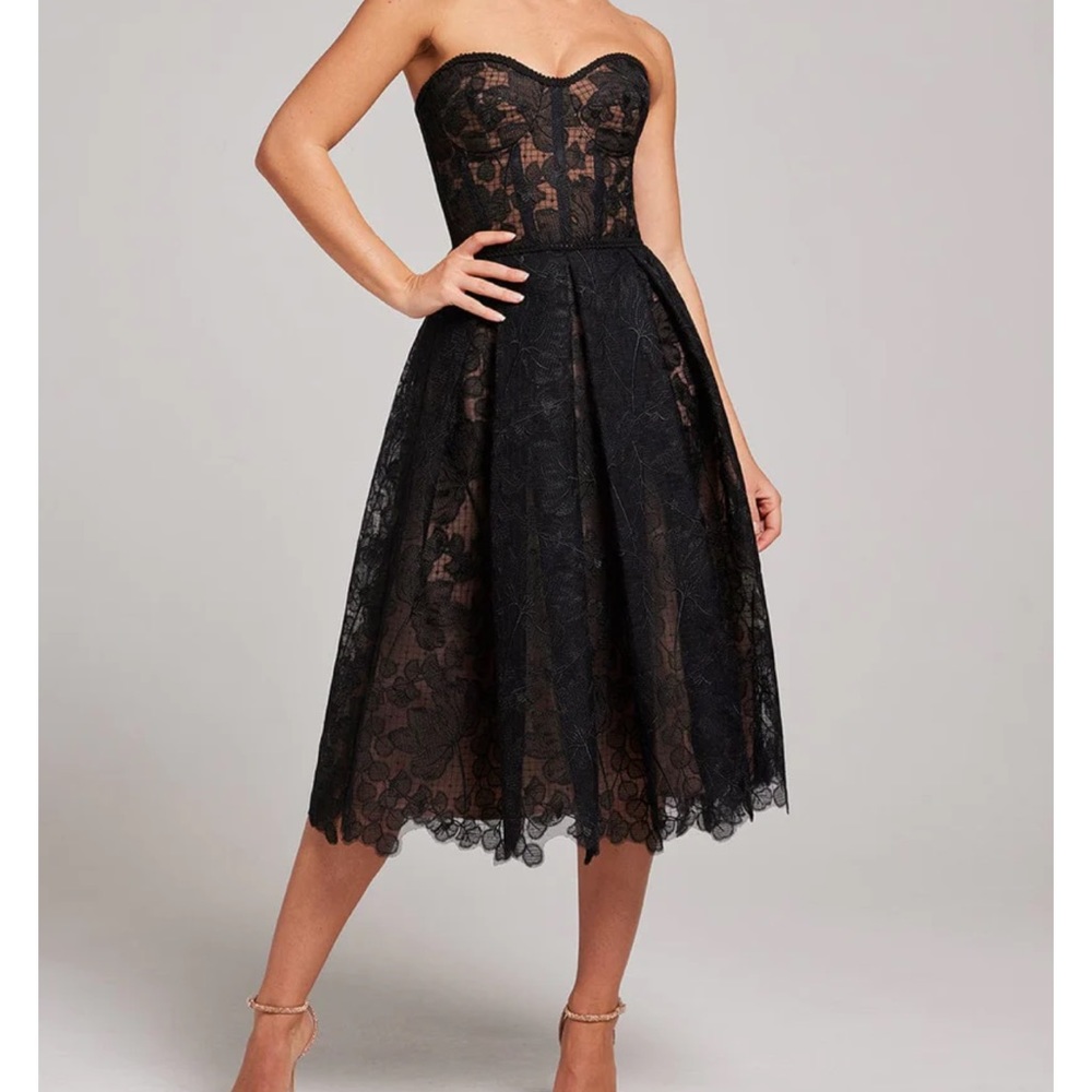 NADINE MERABI black cocktail dress size small never worn with tags